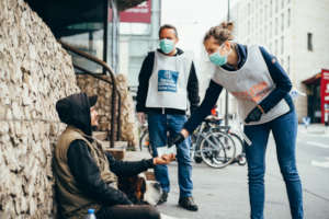 Vouchers distribution in Bordeaux (33)