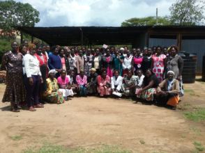 Training with women farmers in West Pokot, Kenya