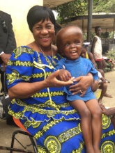 Happy child post surgery at the THINK Safe Home