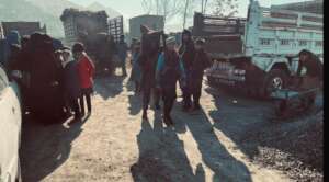 Coal distribution in Kabul