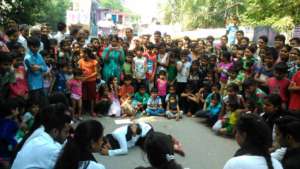 The street play caused people to think & reflect