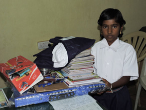 Support of Education to Poor Girl Child by Charity