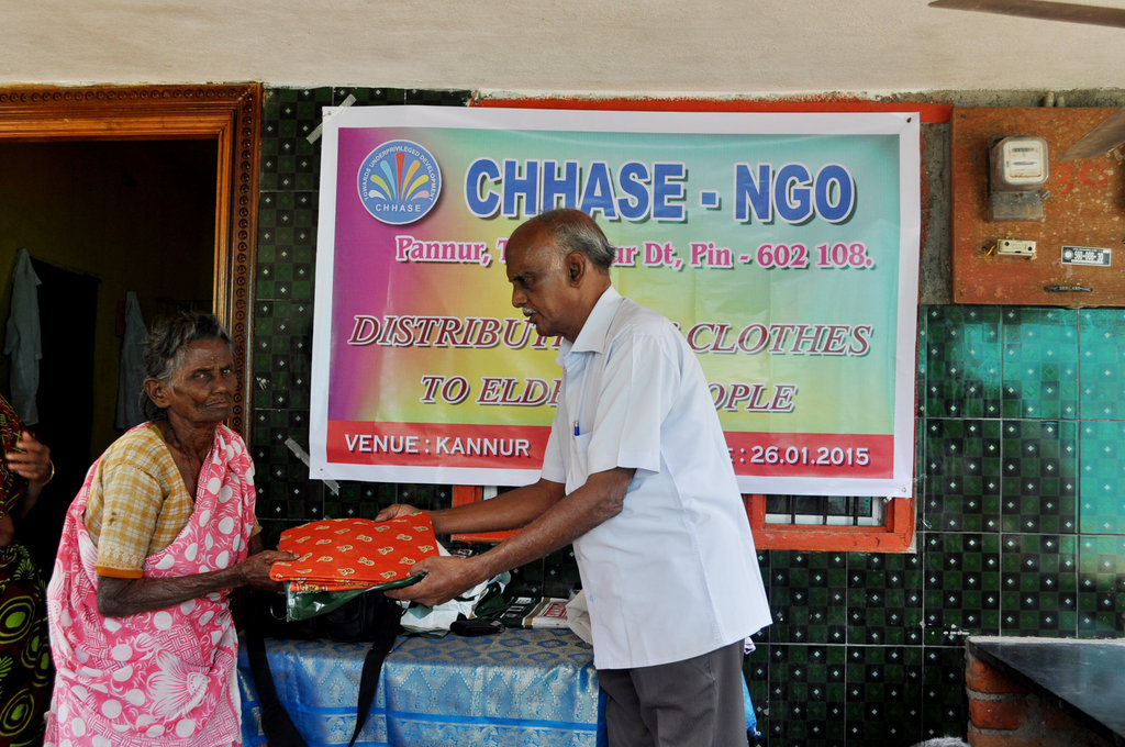 Provide neglected elderly food,medicine & clothing