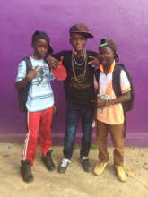 Times Table Hip Hop legends celebrating
