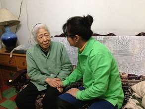 visiting the  elderly