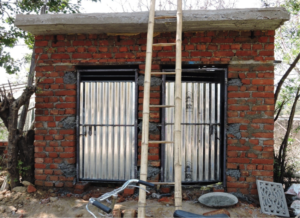 Construction of toilets in Vijay Garage