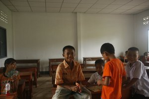 Students in a classroom post renovations