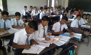Children in their class