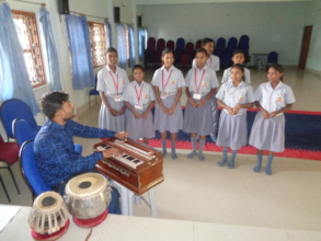 Children learning music