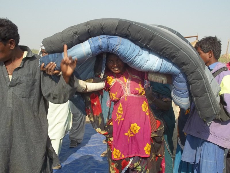 Quilts for 500 women & children in Pakistan