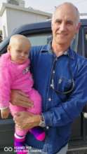 A volunteer driver with a patient
