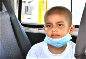 A patient from Gaza in transit