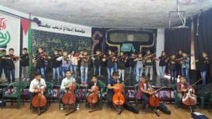 The music students of Al Aqaba perform