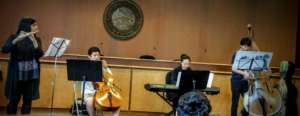 Lina's ensemble performed at Palestine Day