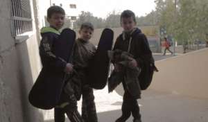 On Their Way to Class!