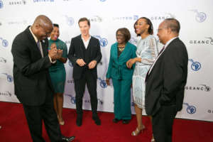 Benedict Cumberbatch with The Onyema Family