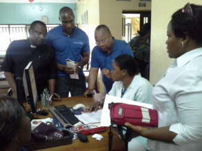 Anemia screening at hospital in Nigeria