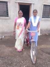 Akanksha with her Mother