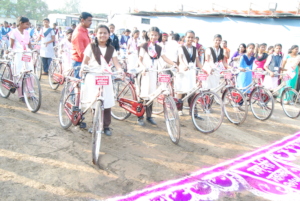 200 bicycles has been donated to school girls..