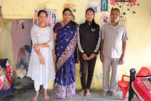 Achal with her Family