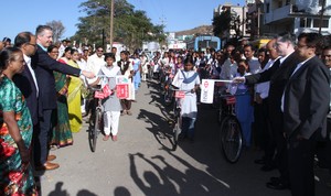 50 Bicycles donated by Mann Deshi