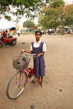 Madhuri Pise with her bike