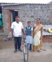Tanuja with her family
