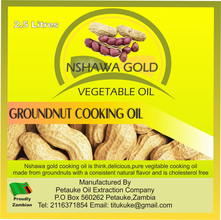 The label for the oil product-'Nshawa' means peanu