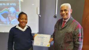 Top placed learner from JJ Rhode Primary