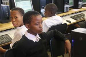 Learner completing assessment