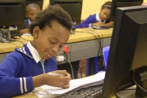 Learner completing assessment