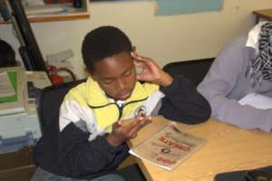 Learner calculating a sum