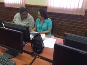 Teachers discussing their learners results