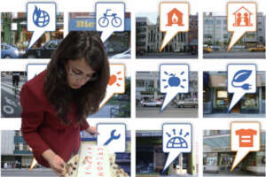 Icons link our locally-made maps, globally