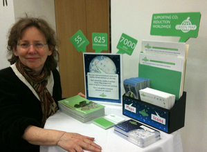 Green Map's CO2 reduction exhibit, delivered to COP15 by bike