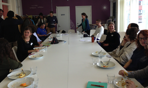 Malmo hosted vegetarian lunch (on real dishes!)