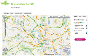 One of Cardiff's Open Green Maps