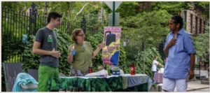 Taking part in NYC's People Planet streetfair