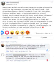 Facebook post from Cuba's Red de Mapa Verde