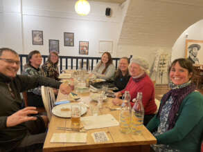 our first gathering in Glasgow, just before COP26