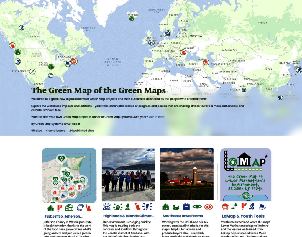 Green Map of the Green Maps initial sketch