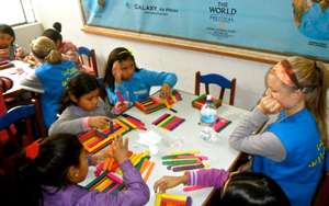 Girls during a workshop at LCP