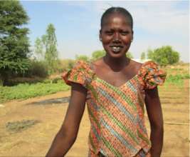 Marieme in the Ouarkhokh garden
