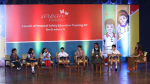 Children's panel at the event