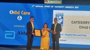 Arpan wins the Spirit of Humanity Award