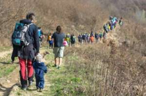 The pilgrimage across the Small Carpaten