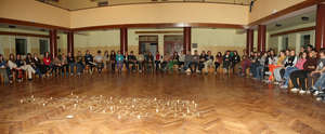 Main training with around 90 participants