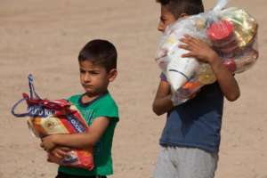 Taking food packages home