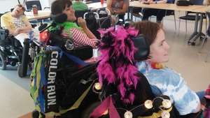 Wheelchair decorating at SPARC