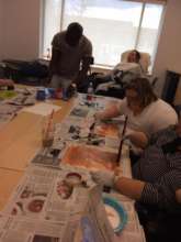 Art therapy is a participant favorite!